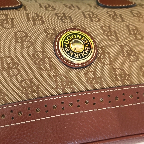 Dooney & Bourke Tan and Brown Shoulder Bag - Picture 10 of 13